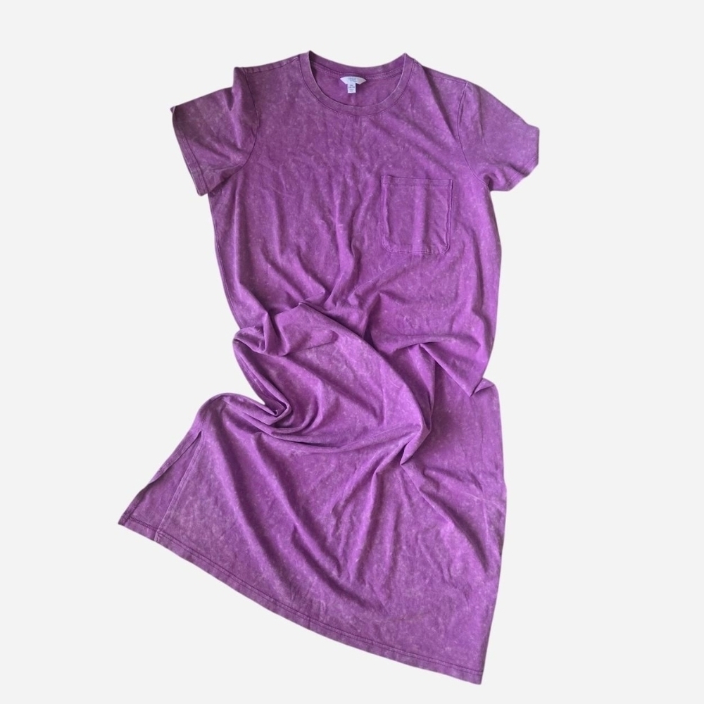 Purple T-Shirt Dress